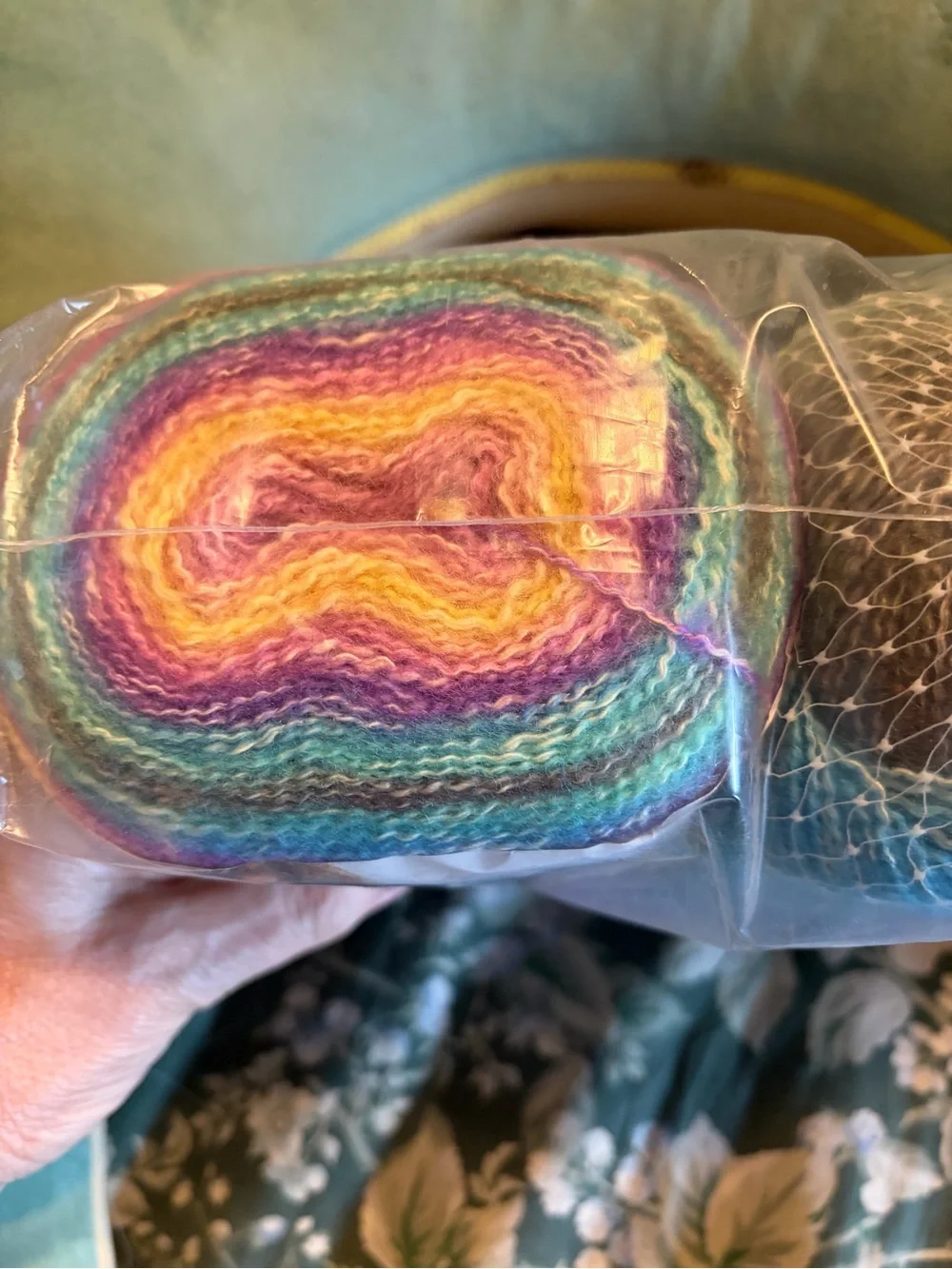Lion Brand Shawl in a Cake Pastel Gradient Yarn - unicorn. Two cakes & one skein